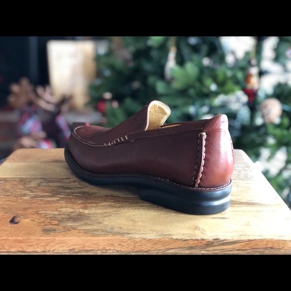 SOLD! // Martin Dingman Leather Slip-On Loafers 530073 10 M NOS - Picture 8 of 16